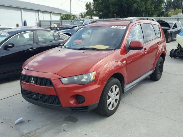 JA4AS2AWXCU004416 - 2012 MITSUBISHI OUTLANDER RED photo 2