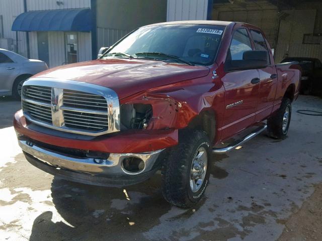 3D7KS28C06G186601 - 2006 DODGE RAM 2500 S MAROON photo 2