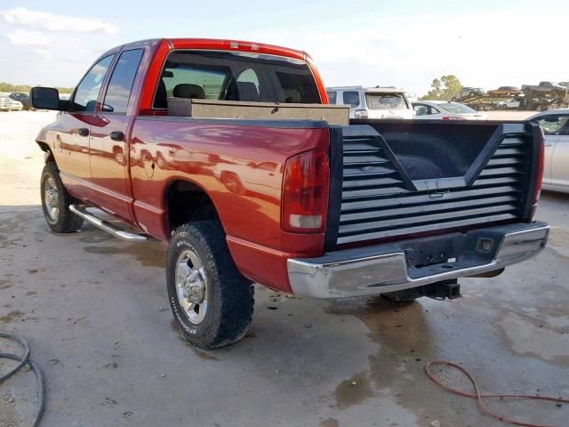 3D7KS28C06G186601 - 2006 DODGE RAM 2500 S MAROON photo 3