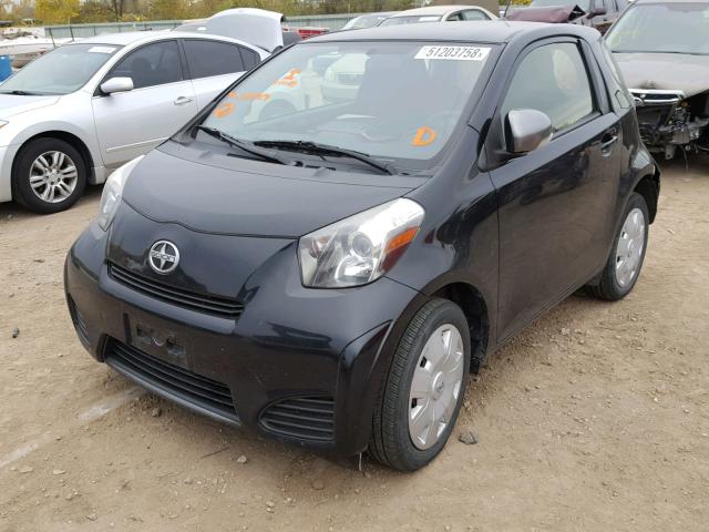 JTNJJXB01CJ019917 - 2012 TOYOTA SCION IQ BLACK photo 2