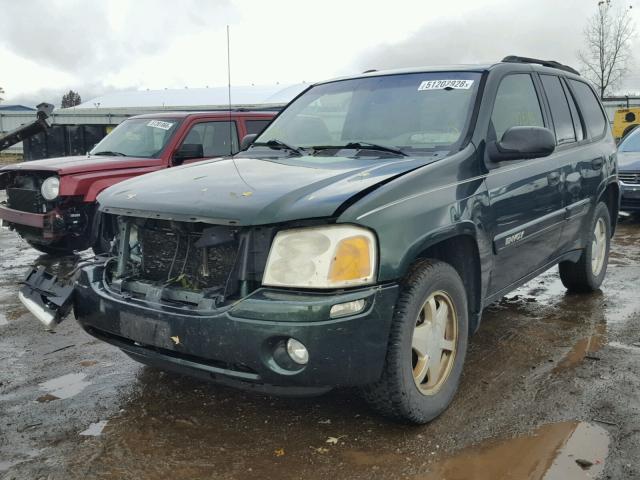 1GKDT13S632225967 - 2003 GMC ENVOY GREEN photo 2