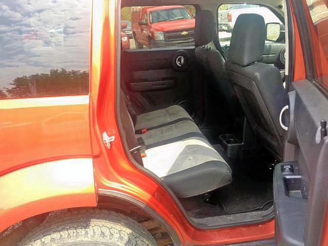 1D8GU28KX8W105174 - 2008 DODGE NITRO SXT ORANGE photo 7