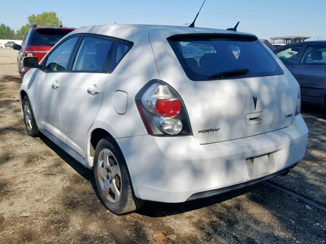 5Y2SP67889Z407950 - 2009 PONTIAC VIBE WHITE photo 3