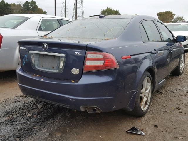 19UUA66207A042541 - 2007 ACURA TL BLUE photo 4