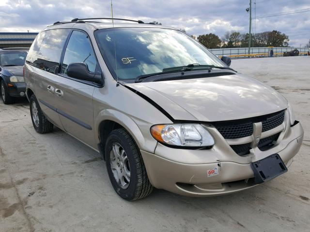 1D4GP45R44B534091 - 2004 DODGE CARAVAN SX TAN photo 1