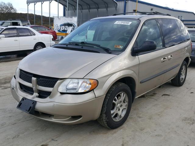 1D4GP45R44B534091 - 2004 DODGE CARAVAN SX TAN photo 2