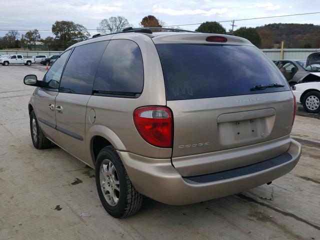 1D4GP45R44B534091 - 2004 DODGE CARAVAN SX TAN photo 3