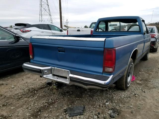 1GTBS14EXK2522186 - 1989 GMC S TRUCK S1 BLUE photo 4