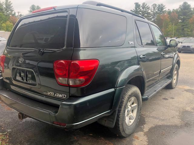 5TDBT44A16S265655 - 2006 TOYOTA SEQUOIA SR GREEN photo 4