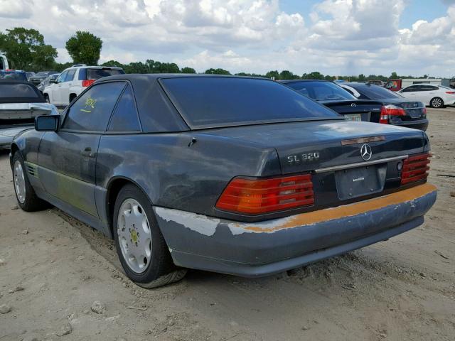 WDBFA63E7SF109037 - 1995 MERCEDES-BENZ SL 320 BLACK photo 3