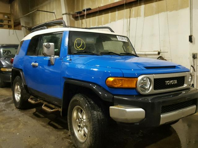 JTEBU11F370074640 - 2007 TOYOTA FJ CRUISER BLUE photo 1