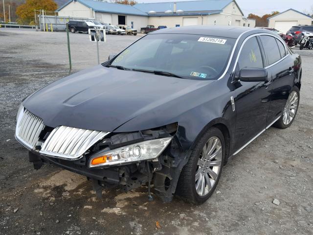 1LNHL9ER7BG607301 - 2011 LINCOLN MKS BLACK photo 2