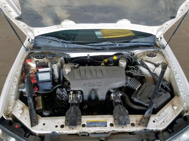 2G1WF55K649437070 - 2004 CHEVROLET IMPALA WHITE photo 7