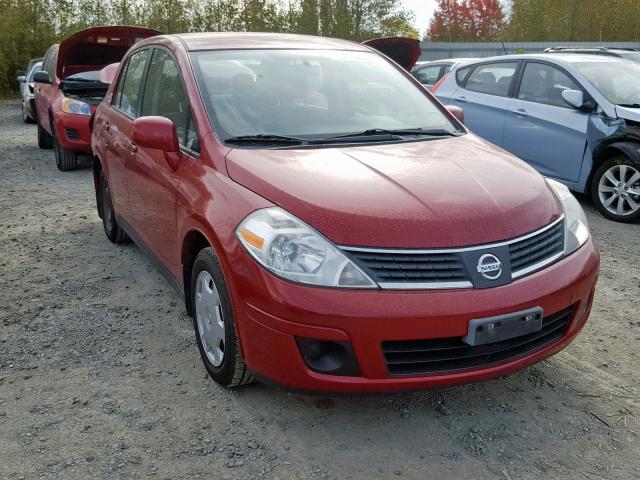 3N1BC11E19L441848 - 2009 NISSAN VERSA S RED photo 1