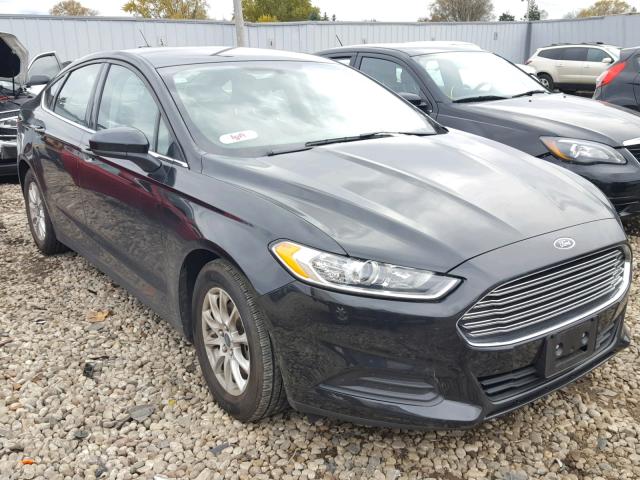 3FA6P0G78FR290964 - 2015 FORD FUSION S BLACK photo 1