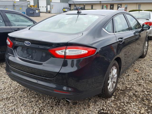 3FA6P0G78FR290964 - 2015 FORD FUSION S BLACK photo 4