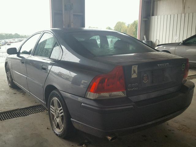 YV1RS592872635303 - 2007 VOLVO S60 2.5T GRAY photo 3