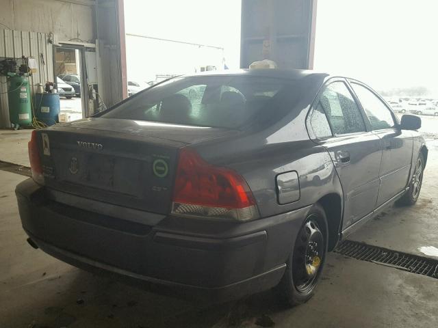 YV1RS592872635303 - 2007 VOLVO S60 2.5T GRAY photo 4