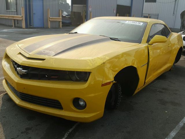 2G1FK1EJ9A9134954 - 2010 CHEVROLET CAMARO SS YELLOW photo 2