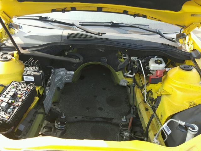 2G1FK1EJ9A9134954 - 2010 CHEVROLET CAMARO SS YELLOW photo 7