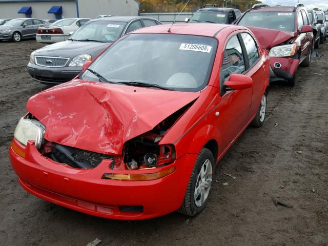 KL1TD52695B309906 - 2005 CHEVROLET AVEO BASE Qırmızı foto 2