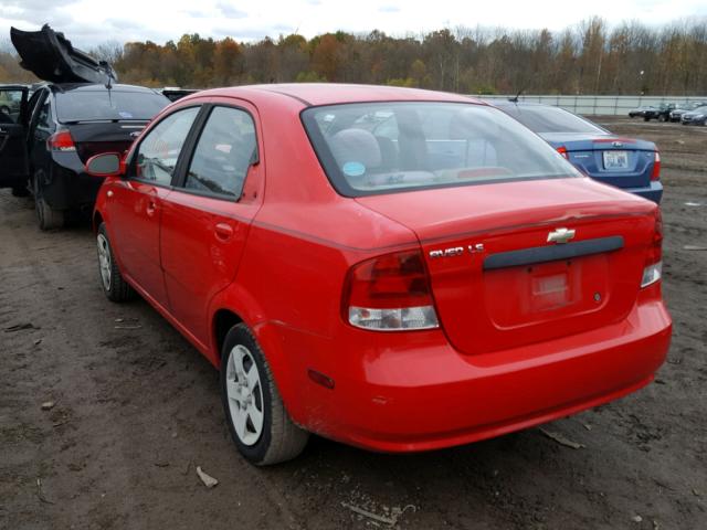 KL1TD52695B309906 - 2005 CHEVROLET AVEO BASE Qırmızı foto 3