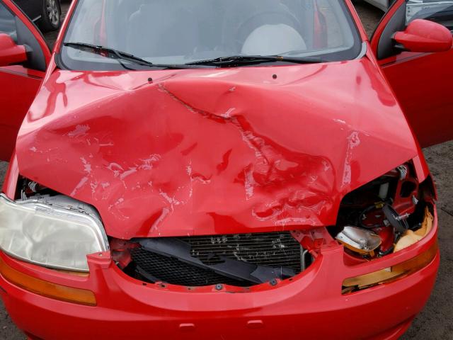 KL1TD52695B309906 - 2005 CHEVROLET AVEO BASE Qırmızı foto 7