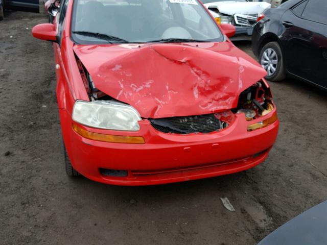 KL1TD52695B309906 - 2005 CHEVROLET AVEO BASE Qırmızı foto 9