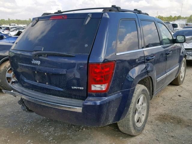 1J8HS58N45C640284 - 2005 JEEP GRAND CHER BLUE photo 4