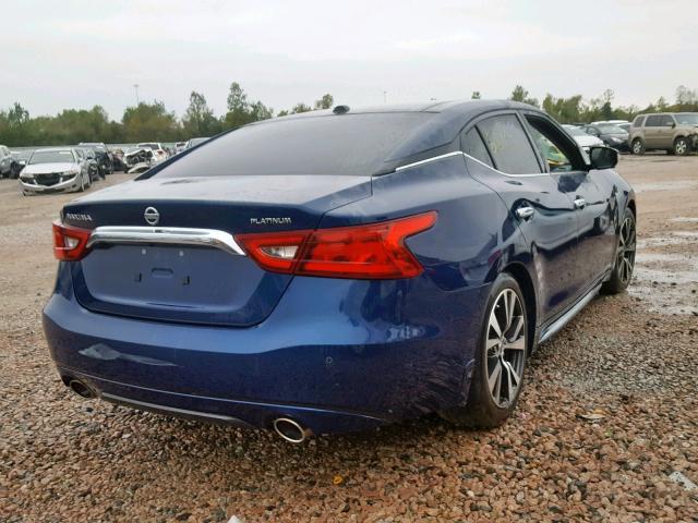 1N4AA6AP2GC905533 - 2016 NISSAN MAXIMA 3.5 BLUE photo 4