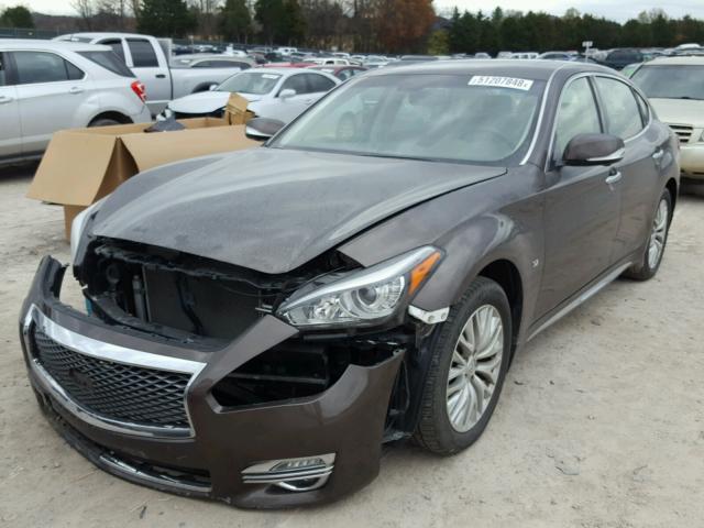 JN1BY1PP6FM601816 - 2015 INFINITI Q70L 3.7 BROWN photo 2