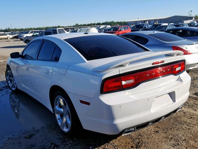 2C3CDXHGXDH730564 - 2013 DODGE CHARGER SX WHITE photo 3