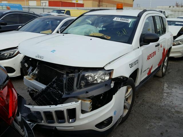 1C4NJCAB4FD388159 - 2015 JEEP COMPASS SP 白色 照片 2
