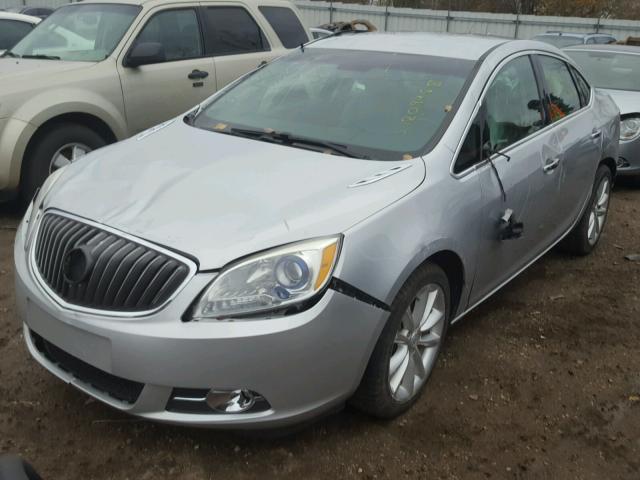 1G4PP5SK3C4169282 - 2012 BUICK VERANO SILVER photo 2