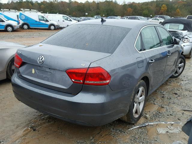 1VWBP7A39CC058744 - 2012 VOLKSWAGEN PASSAT SE GRAY photo 4