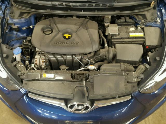 5NPDH4AE3GH719770 - 2016 HYUNDAI ELANTRA SE BLUE photo 7