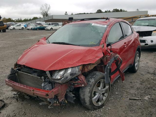 3CZRU5H58GM728711 - 2016 HONDA HR-V EX RED photo 2