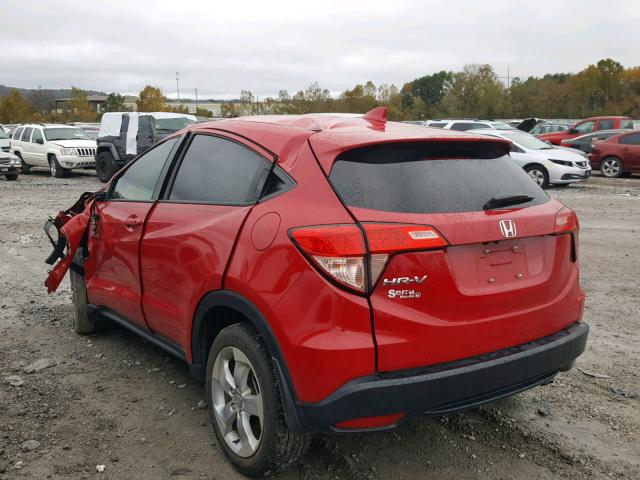 3CZRU5H58GM728711 - 2016 HONDA HR-V EX RED photo 3