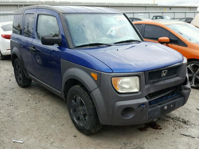 5J6YH28594L031592 - 2004 HONDA ELEMENT EX BLUE photo 1