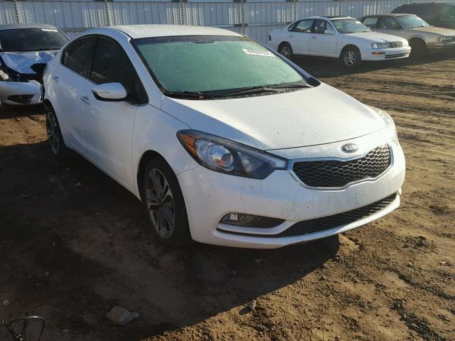 KNAFX4A81E5061057 - 2014 KIA FORTE EX WHITE photo 1