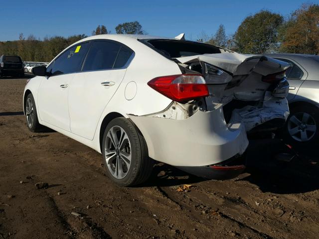 KNAFX4A81E5061057 - 2014 KIA FORTE EX WHITE photo 3