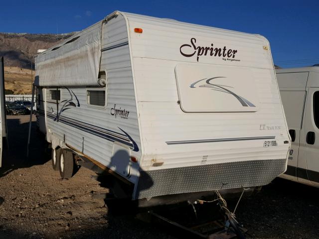 4YDT2492039263184 - 2003 KEYSTONE SPRINTER WHITE photo 1