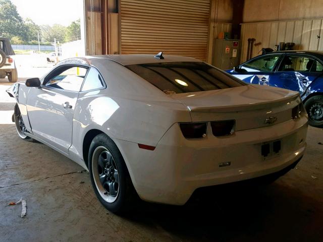 2G1FA1E32D9240820 - 2013 CHEVROLET CAMARO LS WHITE photo 3