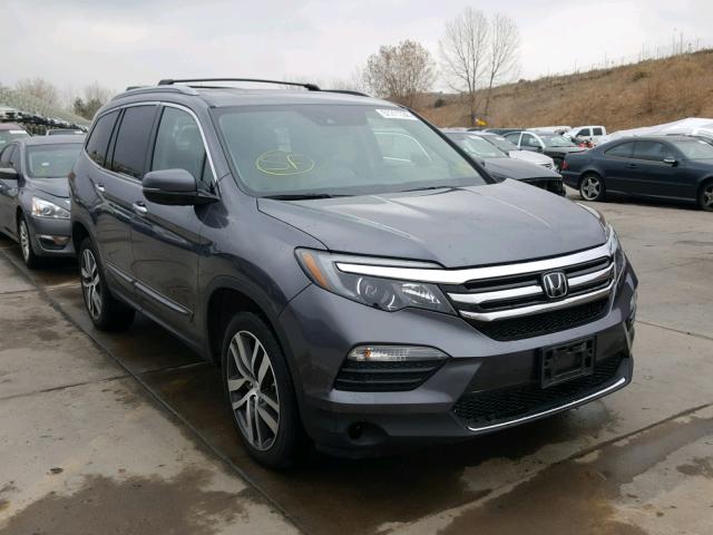 5FNYF6H02GB119933 - 2016 HONDA PILOT ELIT GRAY photo 1