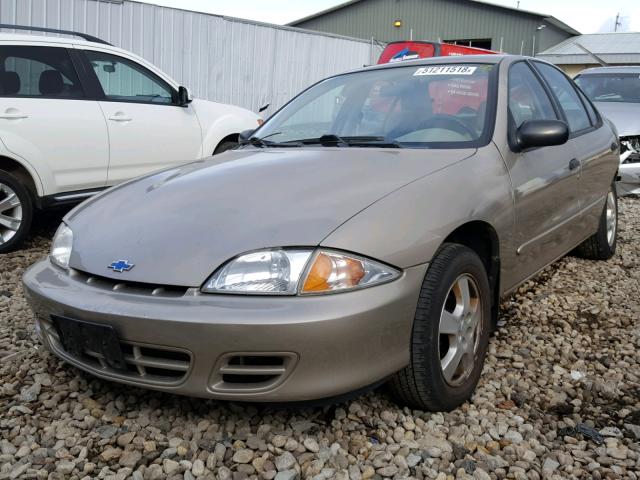 1G1JF5245Y7240561 - 2000 CHEVROLET CAVALIER L TAN photo 2