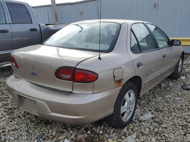 1G1JF5245Y7240561 - 2000 CHEVROLET CAVALIER L TAN photo 4