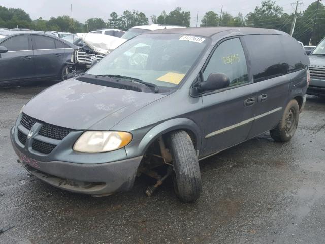 1D4GP25373B101394 - 2003 DODGE CARAVAN SE GREEN photo 2