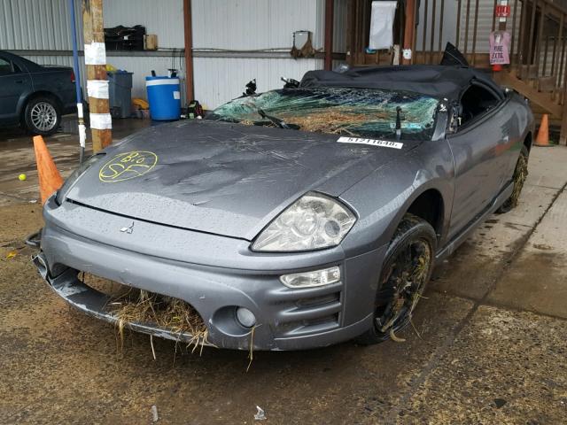 4A3AE75H13E096223 - 2003 MITSUBISHI ECLIPSE SP GRAY photo 2