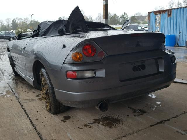 4A3AE75H13E096223 - 2003 MITSUBISHI ECLIPSE SP GRAY photo 3