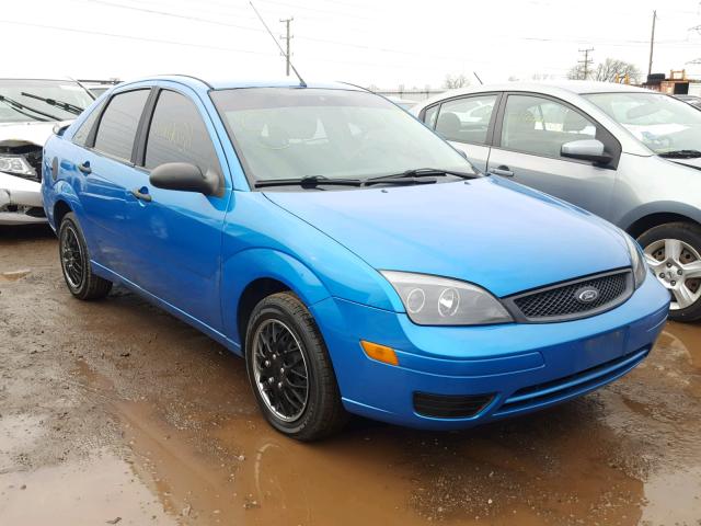 1FAFP34N67W198304 - 2007 FORD FOCUS ZX4 BLUE photo 1